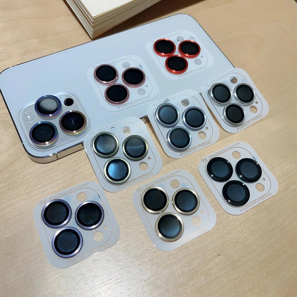 Полная защита объектива камеры для iPhone 14 Plus 11 15 Pro Max 12 Mini, закаленное стекло, металлическая защитная пленка для объектива, задняя крышка