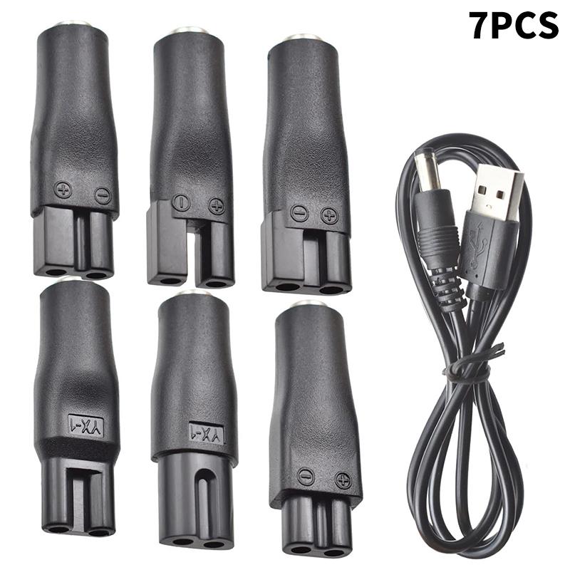 8 шт. Шнур питания 5 В, Универсальный USB-адаптер для электробритвы и машинки для стрижки волос, Запасное зарядное устройство