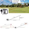 Golf Rangefinder With Slope Telescope 6x LCD 905nm Laser Type C Straight-line Horizontal Vrtical