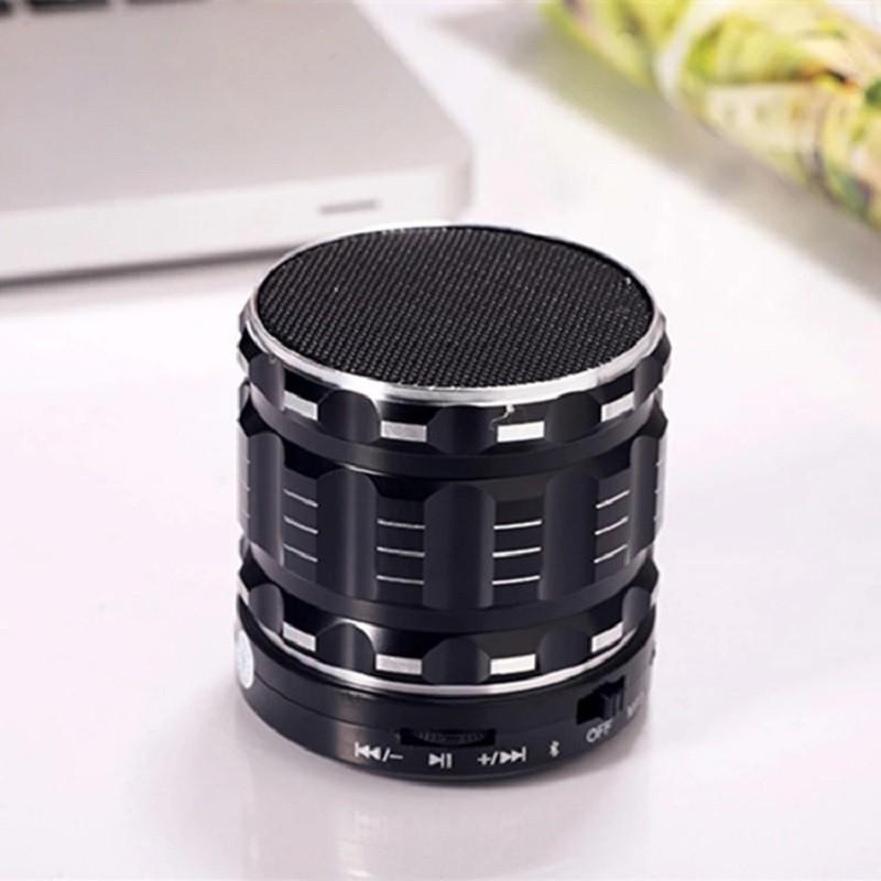 Стильный беспроводной портативный мини-динамик Bluetooth с отделкой из металла и стали и FM-радио