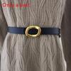 Authentic Ladies Belt With Alloy Circle Buckle For Office And Casual
