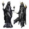 Hekate Niktipolos Statue Magic Greek Goddess Witch Figurine Lightbringer or Morning Star Resin Sculpture for Home Decor