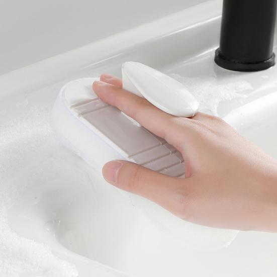 Губка-скребок Эргономичная Нескользящая Ручка Удаление Стойкой Грязи Инструмент для Чистки Эффективная Чистка