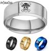 2023 One Piece Ring Anime Stainless Steel Rings For Men Straw Hat Luffy Pirates Men 'S Rings Bague Heren Ghibli Rings