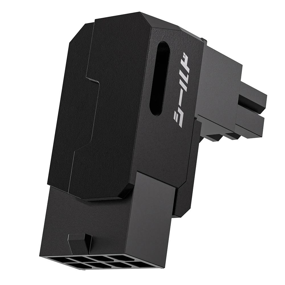 8-Pin PCIe GPU Power Adapters Head Power Interfaces Steering Head Graphics Card Power Adapter Connector for Desktops Graphics