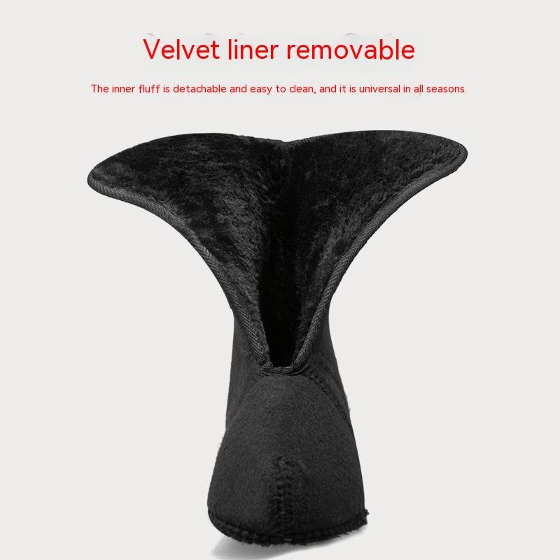 Новая утолщенная водонепроницаемая хлопковая обувь для рыбалки, нескользящие и теплые зимние толстые зимние сапоги с высоким бочком для рыбалки