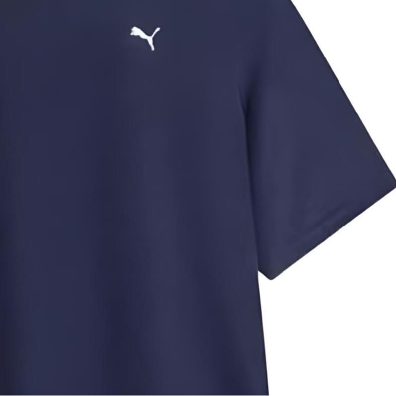 Puma Футболки Унисекс Синие С круглым вырезом Средняя 520759-56