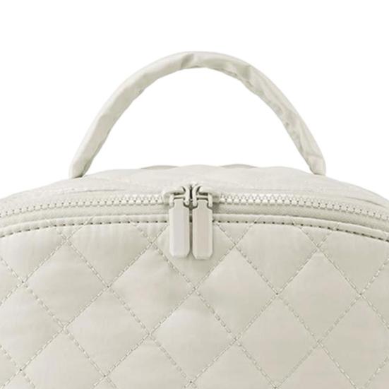 Косметичка женская пухлая стеганая органайзер с непромокаемым внутренним слоем моющаяся косметичка портативная дорожная сумка для туалетных принадлежностей