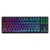 В наличии RGB 87-клавишная настоящая механическая проводная клавиатура, синий переключатель, для ПК, ноутбука, офиса и киберспорта.