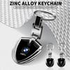BAAZ2 Car Sticker Car Logo Stying 3D Metal Key Rings Shield Shaped Keychain For BMW 1 3 5 Series X1 X4 X5 X7 G20 G38 F20 F39 F48 E46 E