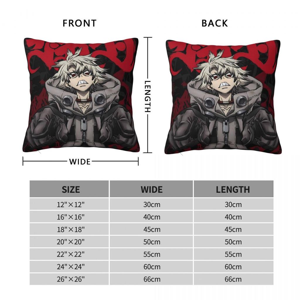 Gachiakuta Manga Rudo Pillow Cover Soft Pillow Case Cushion Cover Morden Design Pillowcases For Sofa Home Decorative