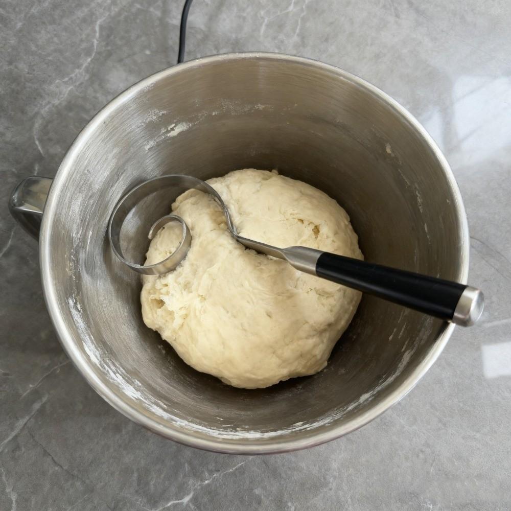 Rust-proof Stainless Steel Dough Whisk Handheld Dough Blending Tool Pastry Making