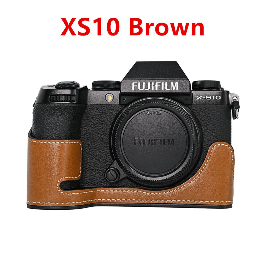 PU Leather Camera Half Case for Fujifilm Fuji XT50 XT30 XT30II XT20 XT10 XT5 XS10 XS20 XH2 XH2S X100V Battery Opening Cover