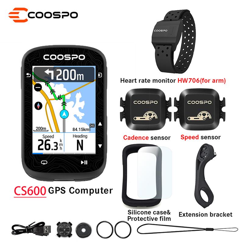 New Coospo CS600 GPS Bike Computer Colorful Touch-Scree Speedometer Bicycle Digital Stopwatch Cycling Odometer Sync for Strava2