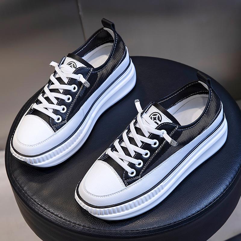 Leather Transparent Net Single Shoes Women's 2025 New Summer Breathable Fashion Casual Flat Women's Shoes Versatile Shallow Mouth Shoes Children