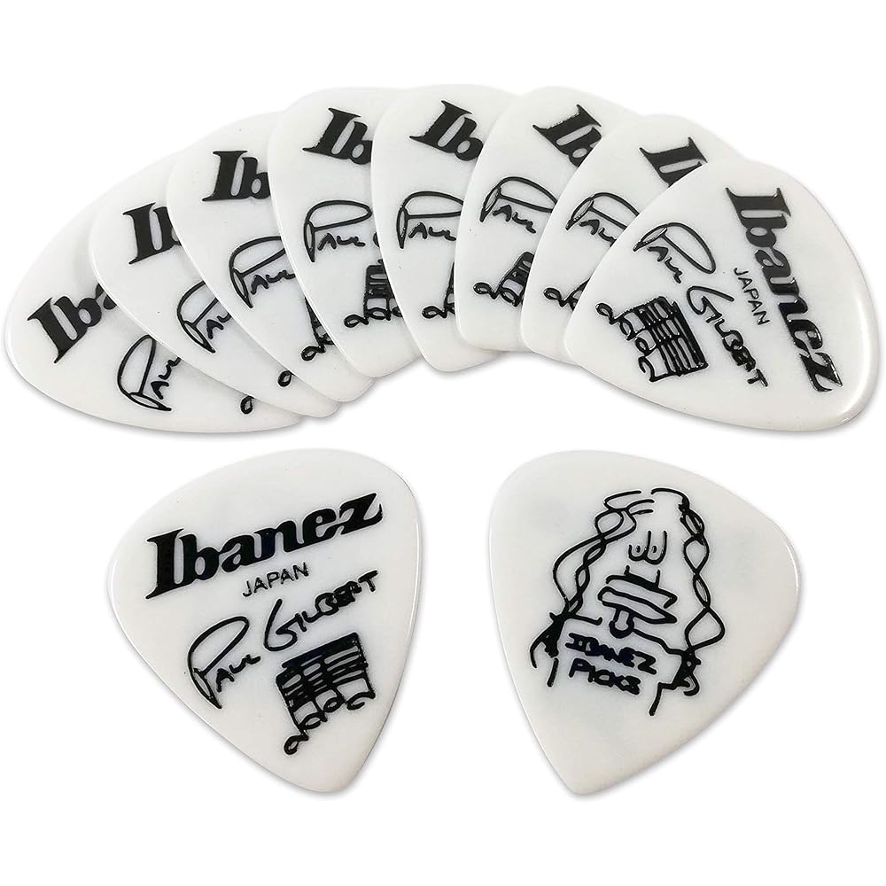 IBANEZ 1000PG-WH Пол Гилберт Медиаторы для гитары x 10