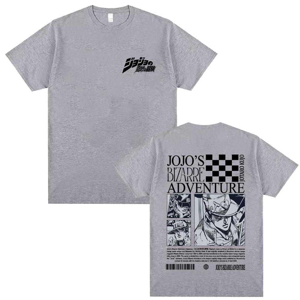 2026 New Anime JoJos Bizarre Adventure Star Platinum Kujo Jotaro Tshirt Men Cotton Casual T Shirt Unisex Fashion Streetwear