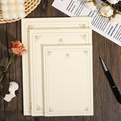 Бумага для писем Golden Rose Romantic Retro - Рукописная любовная канцелярия (B5, A5, A4)