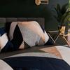 TRIANA bedding set 160x200 cm - satin cotton, geometric pattern in a modern style
