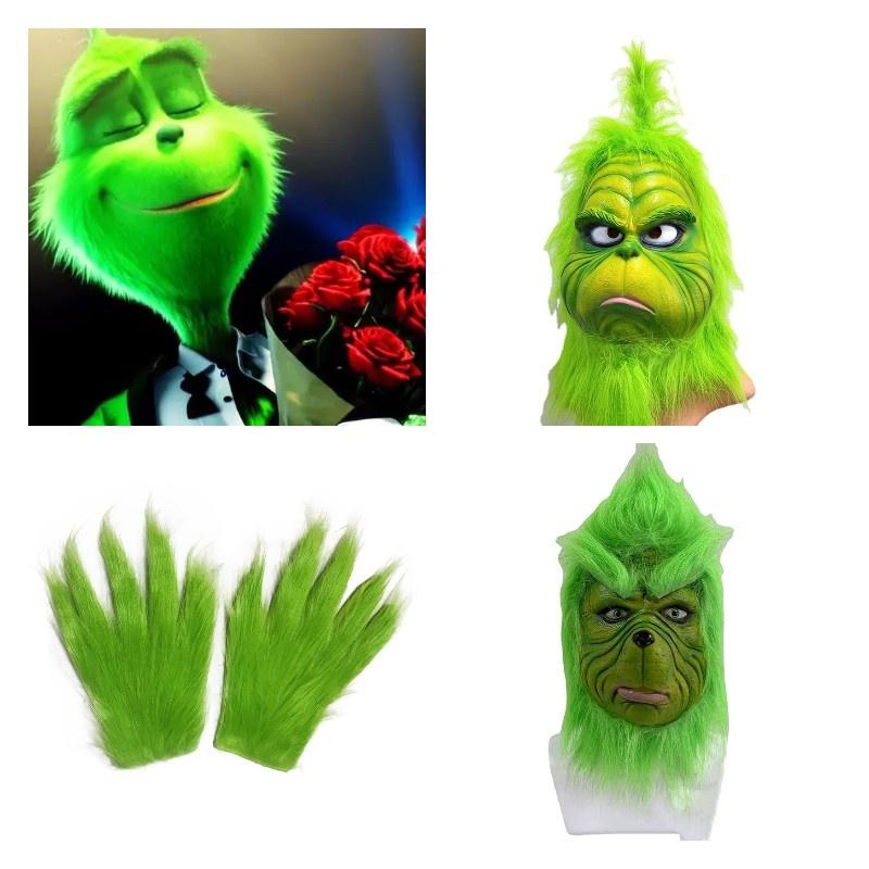 Взрослый размер Рождественские перчатки Гринча Праздничная праздничная вечеринка Реквизит для косплея