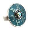 [E2588] - Designer Ring 'Byzance' Turquoise