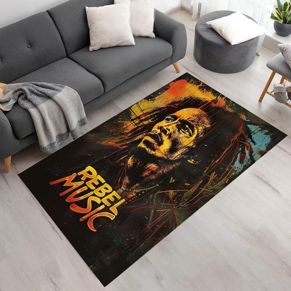 Bob Marley Carpet Design For Study Room Entryway Balcony Kitchen Antislip Rug Office Home Decor Perfect Gift For Womenmen