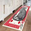 Preppy Pink Leopard Long Runner Rug Non Slip Washable Kitchen Mat Green White Checkerboard Cheetah Hallway Carpet