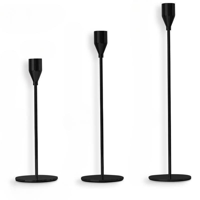 3Pcs/Set European Style Metal Candle Holders Candlestick Fashion Wedding Table Candle Stand Exquisite Candlestick Christmas Gift