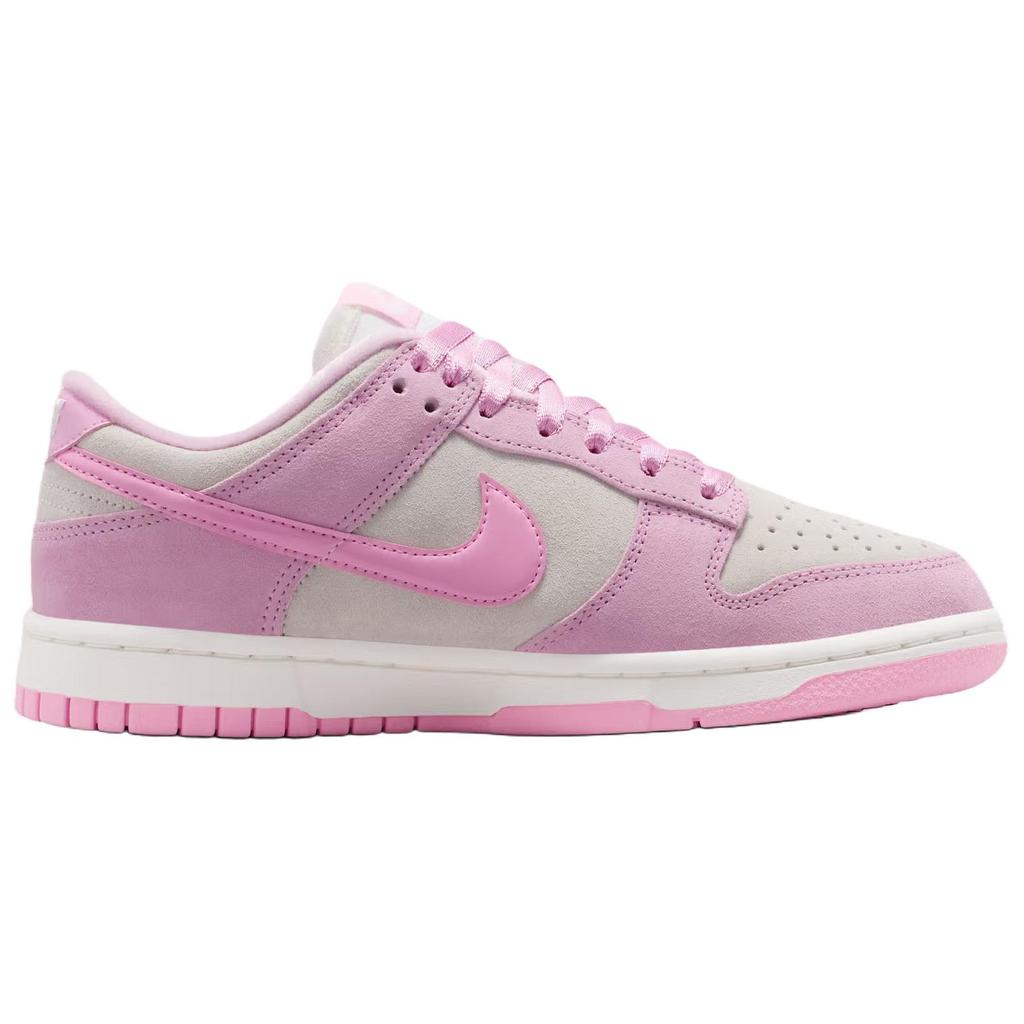 Nike Кроссовки Dunk Low для женщин Розовый Цветок Женские Кроссовки Розовый-Пена Розовый-Подъем-Парус-Металлический-Серебристый IV4726-600