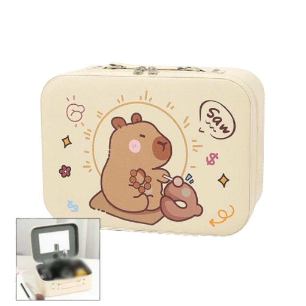 Creative Capybara Cosmetic Pouch Portable Cute Cosmetic Handbag Women's Cosmetic Bag Easy To Carry