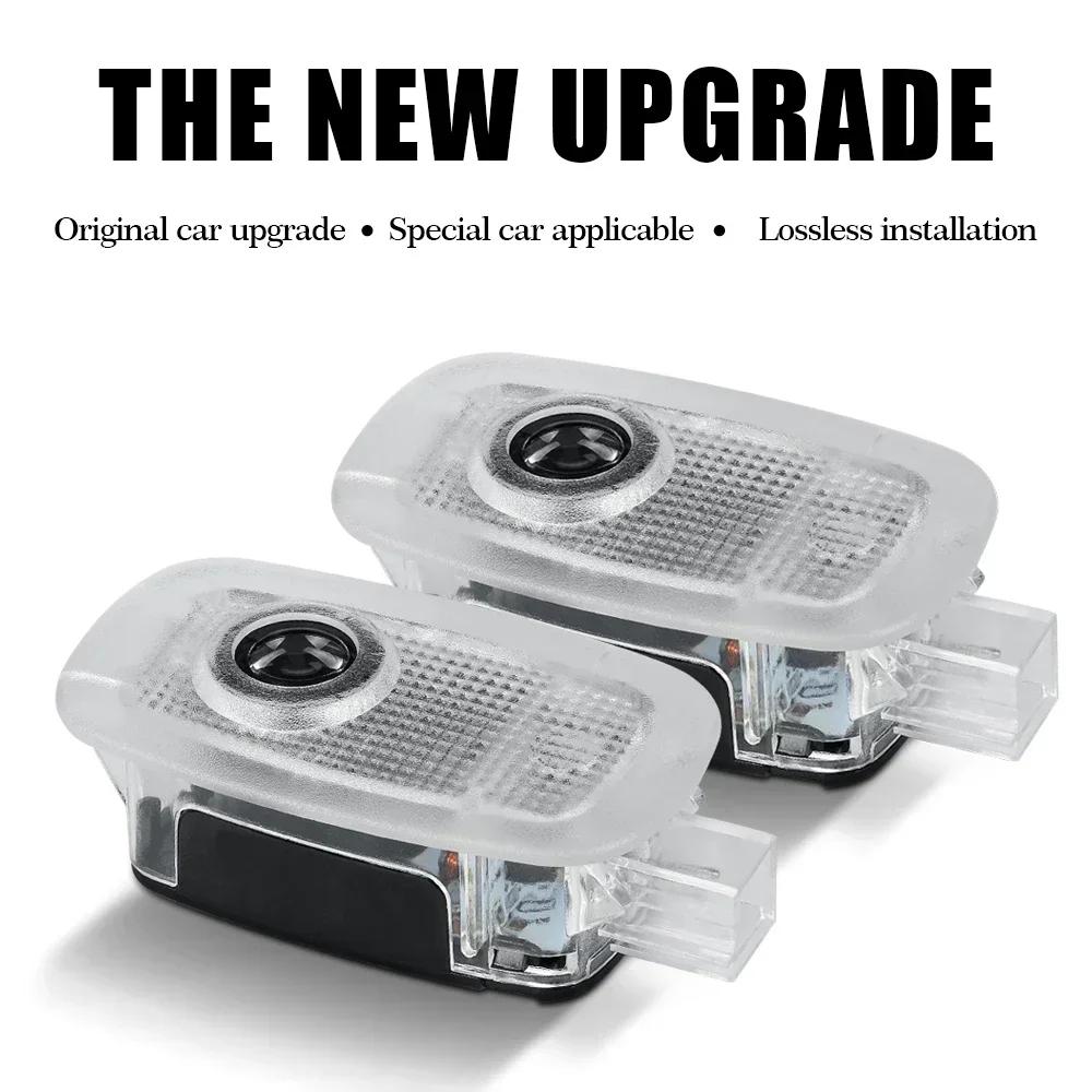 2PCS Car Door LED Welcome Light For Mercedes Benz AMG W221 V-Class W639 Viano Sprinter Auto Badge Laser Projector Lamp Decor