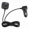 Fast Car Charger 4 USB Port for QC 3.0 Fast Charging Rear Seats Expanded WExtension Cord 60W 12V