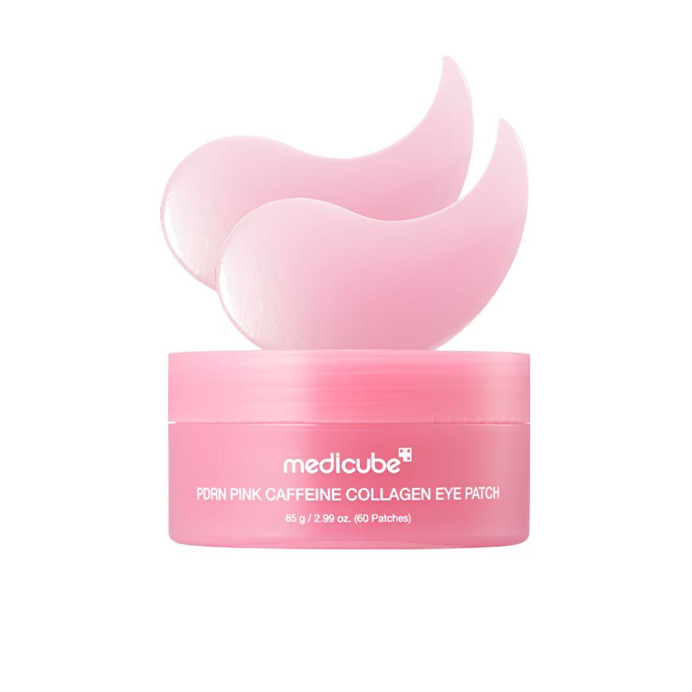 Гидрогелевые патчи для глаз Medicube PDRN Pink Caffeine Collagen 60 шт. 85 г для темных кругов и снятия отеков под глазами
