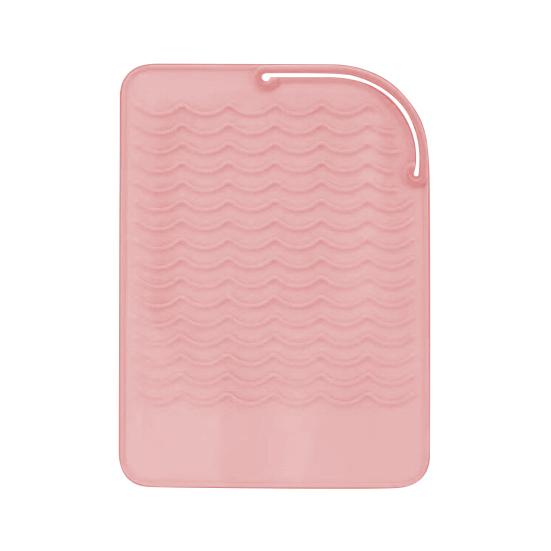 Curling Iron Heat Resistant Mat Anti-slip Silicone Rectangle Portable Flat Iron Hair Straightener Hair Travel Heat Pad Protector Cover