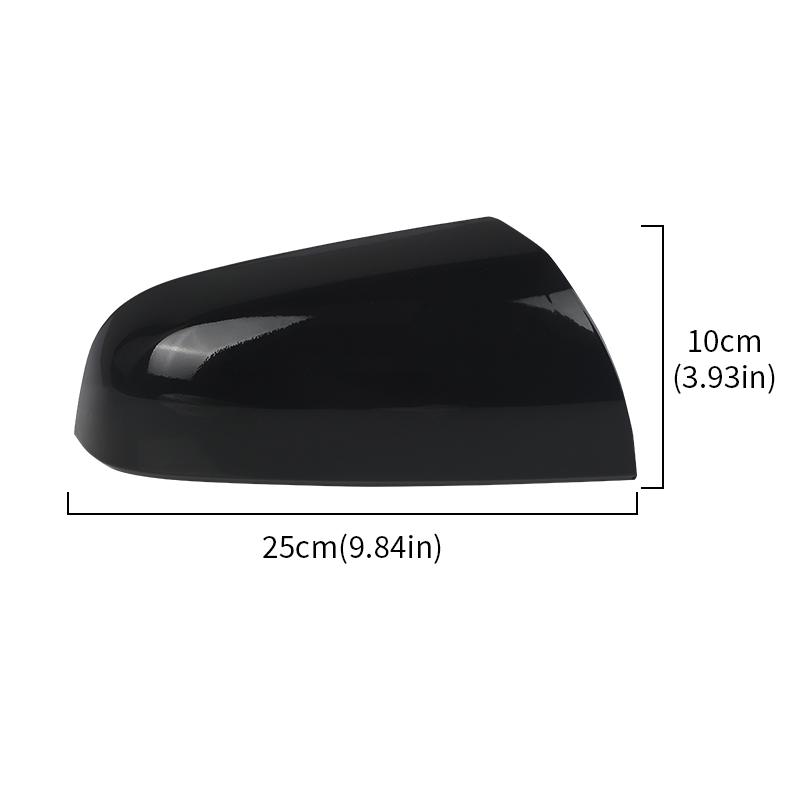 Door Wing Mirror Cover Cap For Vauxhall Zafira MK2 2005 2006 2007 2008 Primed White/Glossy Black Replacement Left/Right Side