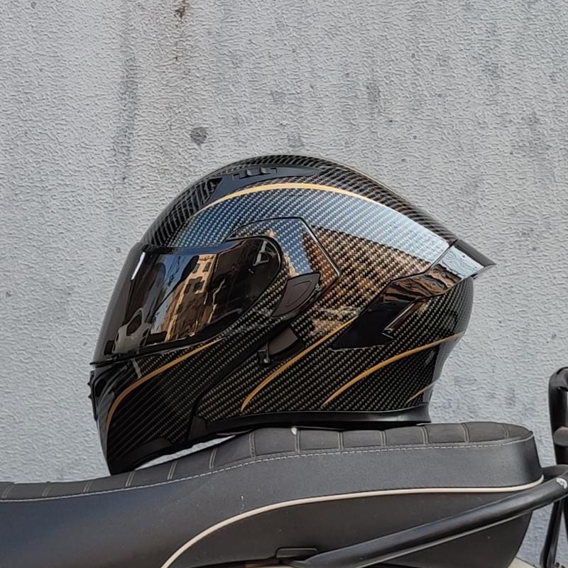 Мотоциклетные шлемы Двойные козырьки Модульный откидной шлем одобренный DOT Полнолицевой шлем мотогоночный шлем abattaible para moto