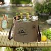 SEAMETAL 10/20L Outdoor Multifunctional Bucket Collapsible Portable Travel Bucket Large Capacity Carrying Bucket Camping Fishing Bucket