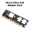 Адаптер-конвертер Duttek M2 PCIE NVME X16 Адаптер NVME PCIe X4 для NVMe твердотельного накопителя PCIE X16 Карта расширения протокола NVMe M.2 PCI-e 4.0