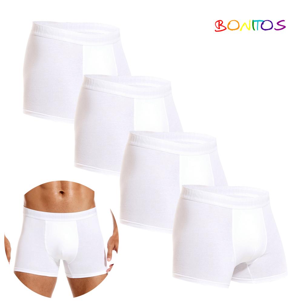 BONITOS 4 шт. сексуальные мужские трусы с принтом боксеры для мужчин хлопковые трусы слипы мужское нижнее белье