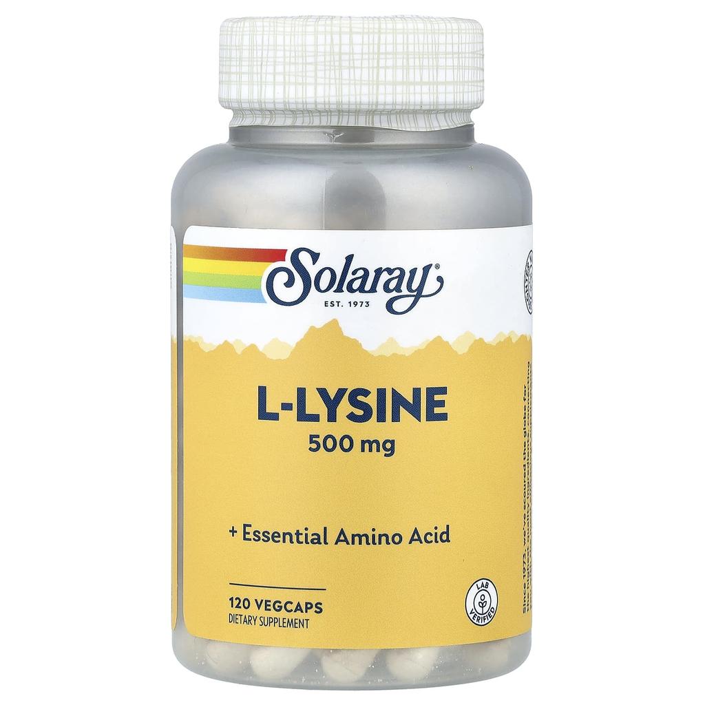 L-Lysine, 500Mg, 120 Veggie Capsules