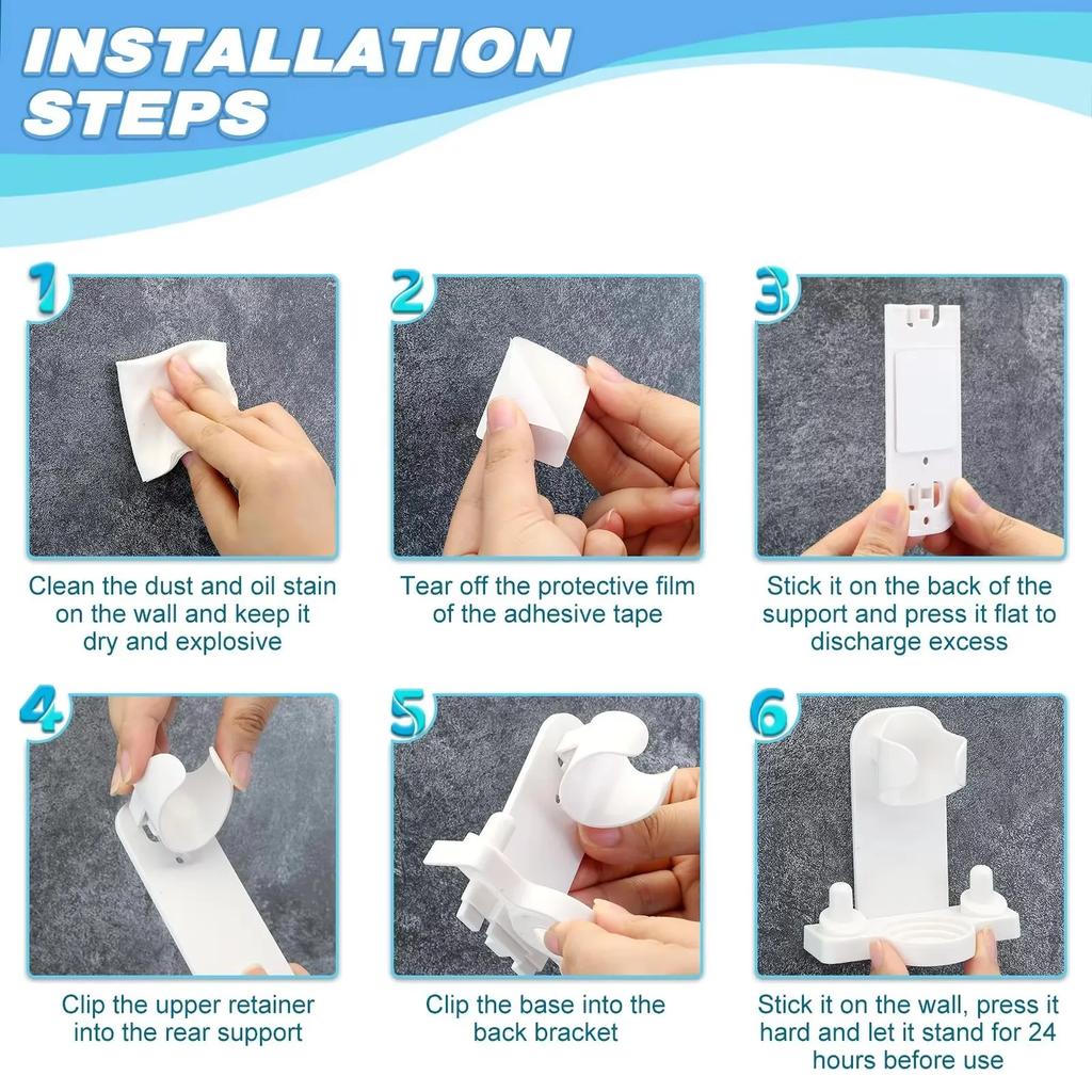 Клейкий держатель для электрической зубной щетки, настенный держатель для зубных щеток, органайзер для Oral B iO для ванной комнаты, кухни, путешествий