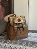 Retro Checkered Womens Backpack Made Of Pu Leather For Street Style And Travel