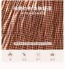 Ladies' high-end pure cotton yarn fabric long over knee loose oversized thin home clothes short sleeved nightgown