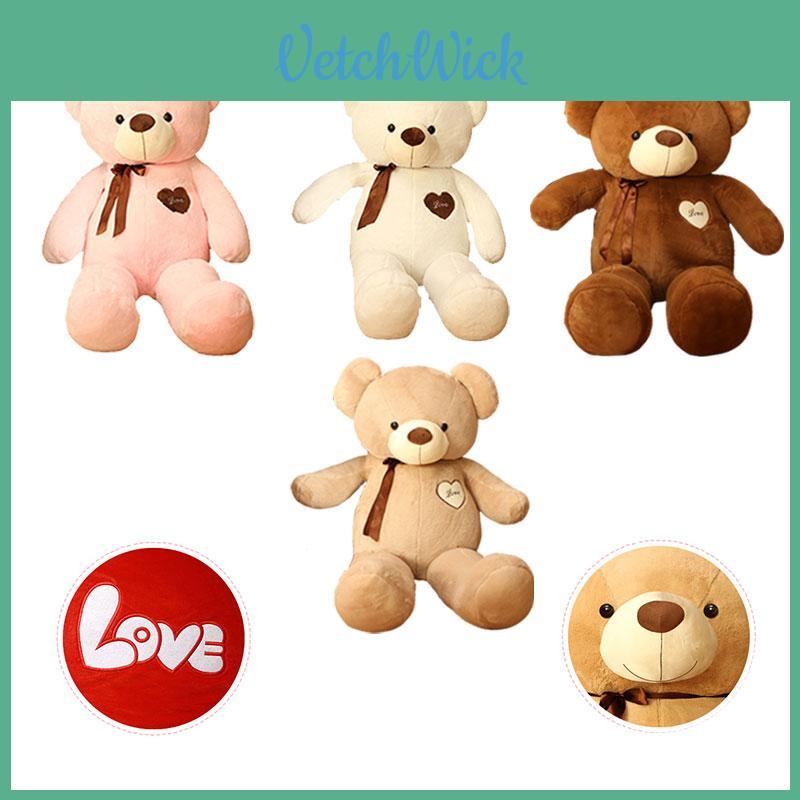 Genuine Teddy Bear Plushie With Silk Ribbon Perfect Gift For Baby Showers And Birthdays