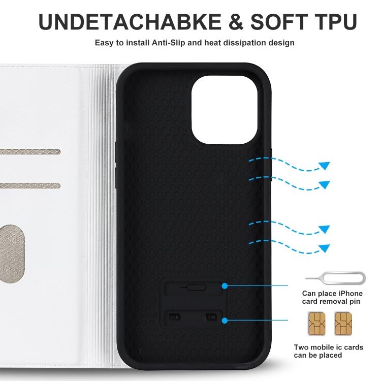 For iPhone 13 Pro Max Rhombic MagSafe RFID Anti-Theft Wallet Leather Phone Case
