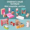 Деревянная Имитация Мини Спальни Кухни Гостиной Детский Набор Сцен Игрушек Для Творческих Детей Ролевые Игры И Взаимодействие Родителей И Детей
