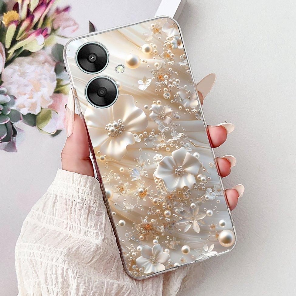 Clear Casing For Redmi 13C 13R 5G Cover For Redmi 13C 5G Case Luxury Butterfly Love Fashion Flowers Cool Cute Cartoon Painted
