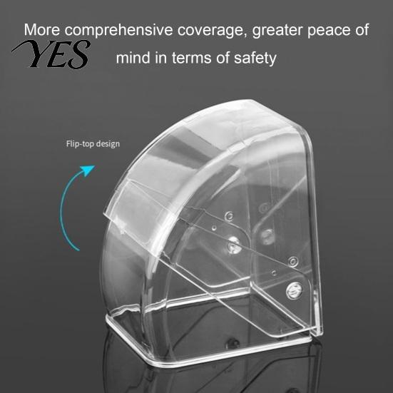 Outdoor Doorbell Shield Weatherproof Cover, Transparent Rain for Wireless PC Case Outdoor, Waterproof Protective Wall Mounted Bell Guard