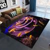 Морская рыба, красивый ковер с росписью для гостиной, большой ковер, черный мягкий ковер, украшения дома, коврики, коврики в стиле бохо, пикник
