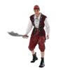 Men Halloween Deluxe Pirate Costume Set Cosplay Party Fancy Dress